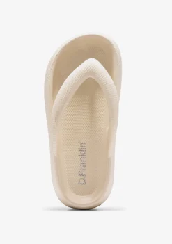 D.Franklin Bloomer Nip Beige|Damen Sandalen