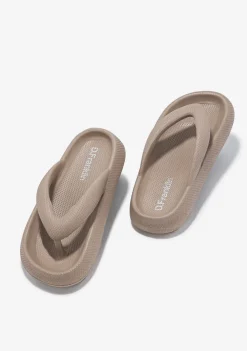 D.Franklin Bloomer Nip Beige|Damen Sandalen