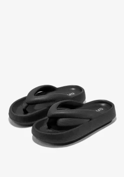 D.Franklin Bloomer Nip Black|Damen Sandalen