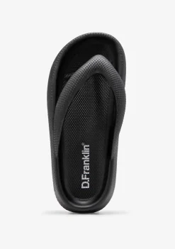 D.Franklin Bloomer Nip Black|Damen Sandalen