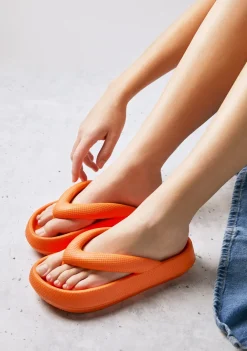 D.Franklin Bloomer Nip Orange|Damen Sandalen