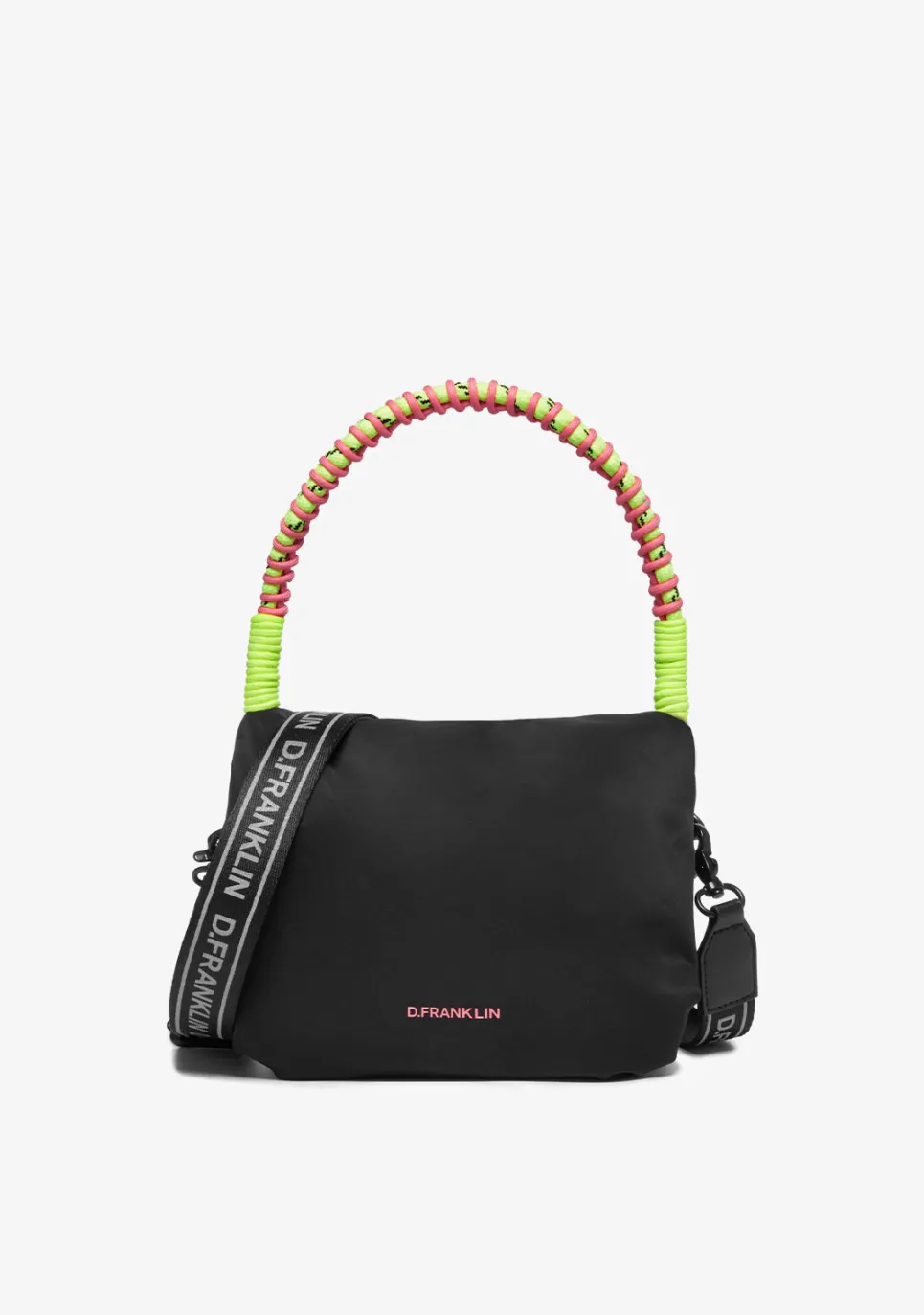 D.Franklin Bomb Flap Crossbody Bag Black|Damen Taschen