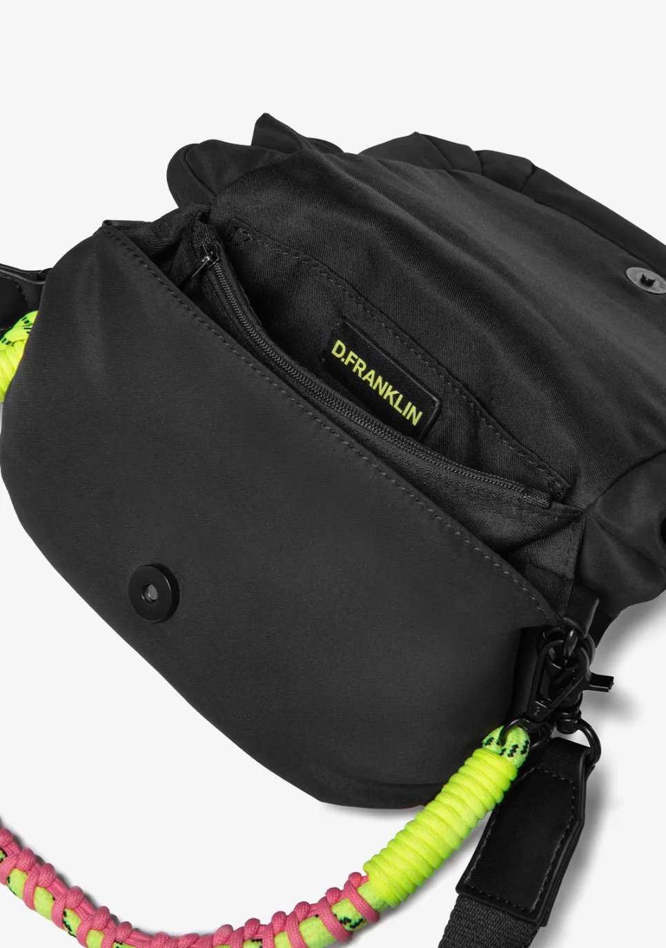 D.Franklin Bomb Flap Crossbody Bag Black|Damen Taschen
