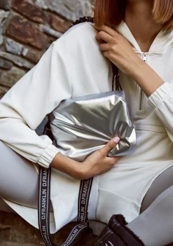 D.Franklin Bomb Flap Crossbody Bag Silver|Damen Taschen
