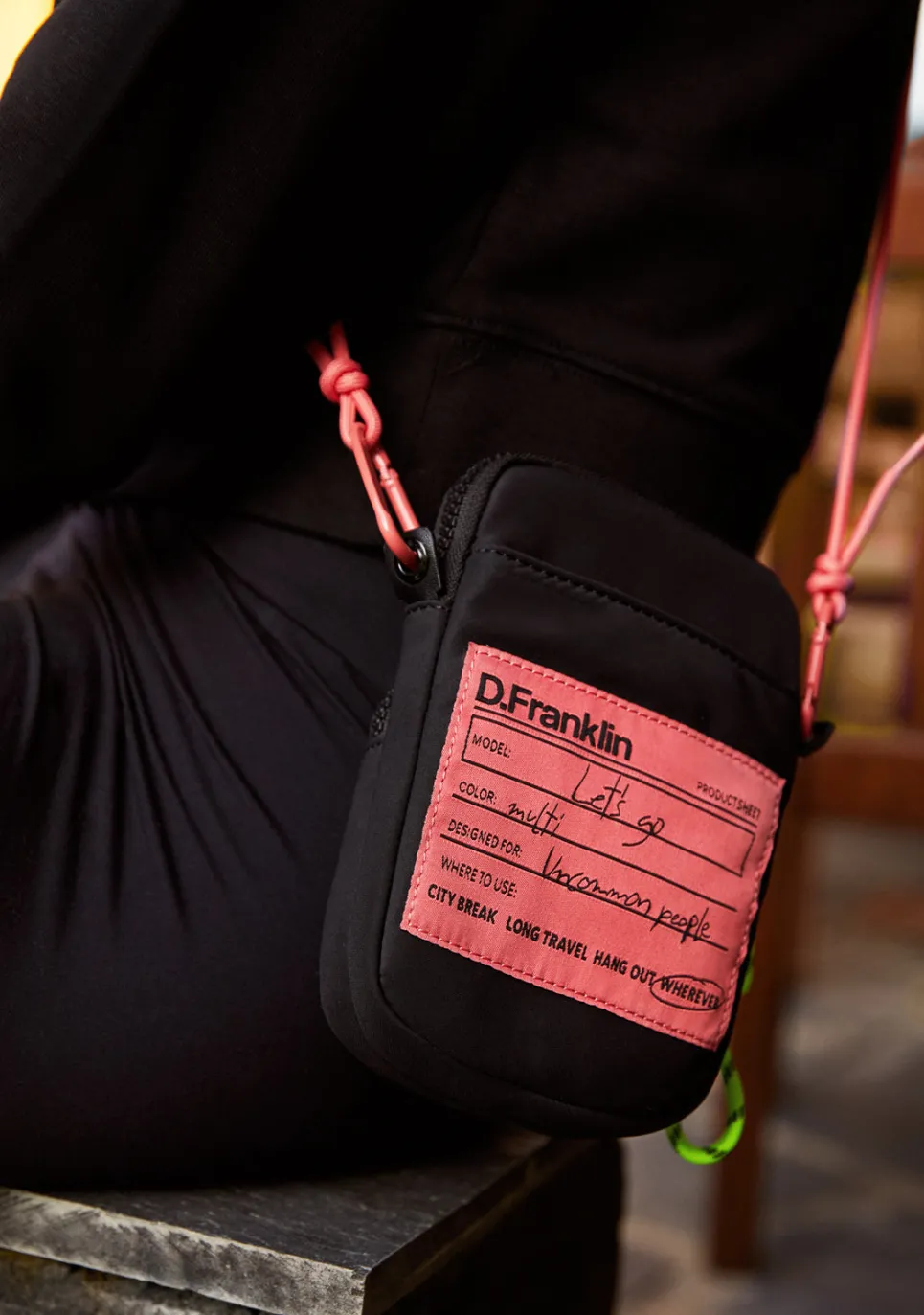 D.Franklin Bomb Mini Bag Black|Damen Taschen