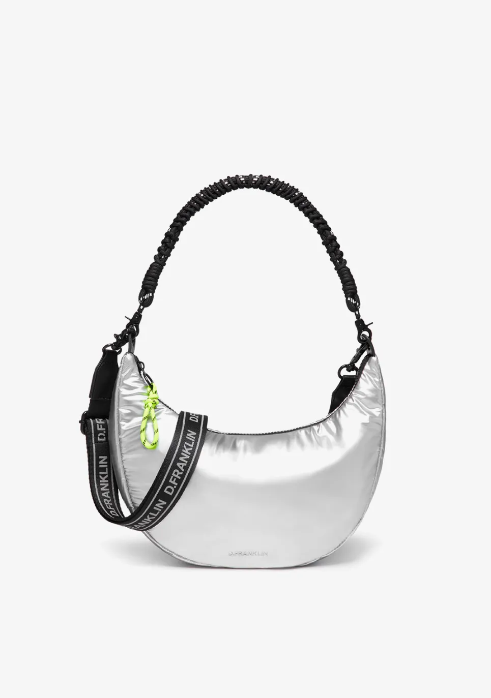 D.Franklin Bomb Round Shoulder Bag Silver|Damen Taschen