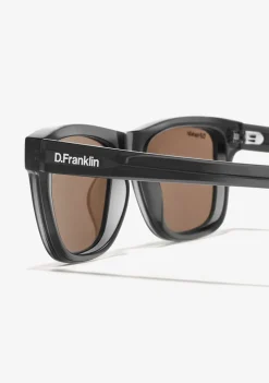 D.Franklin Boyd Dark Grey / Brown|Damen Polarisierte Sonnenbrillen|Eckige Sonnenbrillen