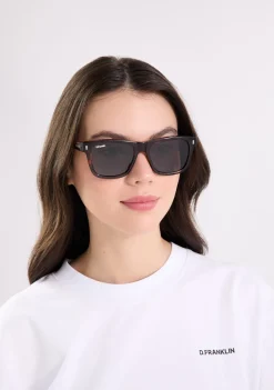 D.Franklin Boyd Tort / Black|Damen Eckige Sonnenbrillen|Polarisierte Sonnenbrillen