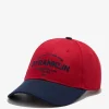 D.Franklin Brooklyn Basic Cap Red-Navy|Damen Kappen|Kappen