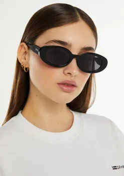 D.Franklin Capri Black / Black|Damen Ovale Sonnenbrillen|Ovale Sonnenbrillen