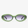 D.Franklin Capri Green / Gradient Smoke|Damen Ovale Sonnenbrillen|Ovale Sonnenbrillen