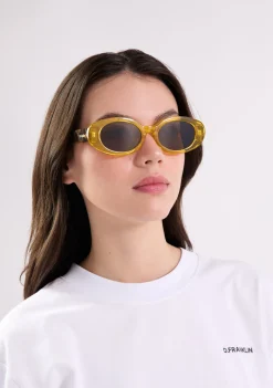 D.Franklin Capri Honey / Brown|Damen Ovale Sonnenbrillen|Ovale Sonnenbrillen
