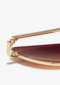D.Franklin Cat-Eye Legacy Gold / Gradient Brown|Damen Cat Eye Sonnenbrillen