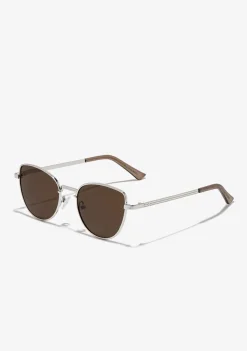 D.Franklin Cat-Eye Legacy Silver / Dark Brown|Damen Cat Eye Sonnenbrillen