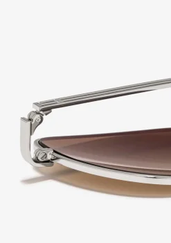D.Franklin Cat-Eye Legacy Silver / Dark Brown|Damen Cat Eye Sonnenbrillen
