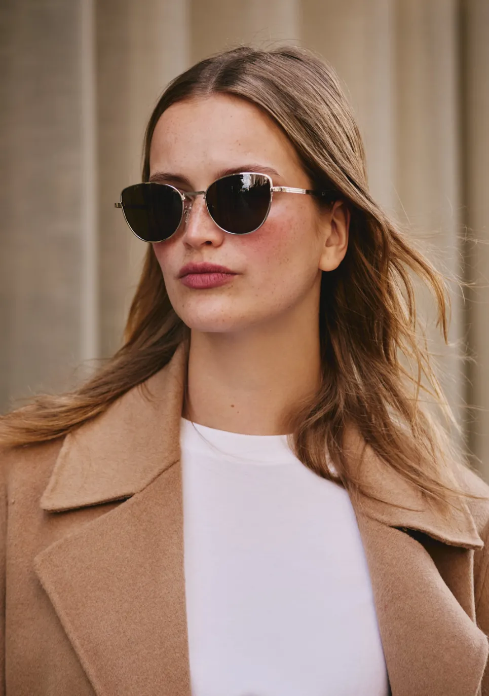 D.Franklin Cat-Eye Legacy Silver / Dark Brown|Damen Cat Eye Sonnenbrillen