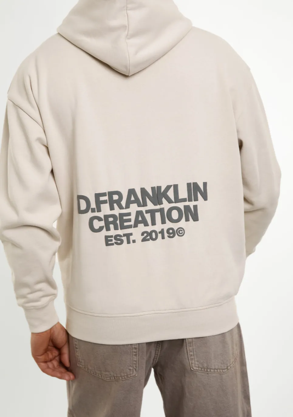 D.Franklin Classic Oversize Hoodie Ice Grey|Damen Sweatshirts|Sweatshirts