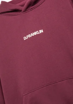 D.Franklin Classic Oversize Hoodie Wine|Damen Sweatshirts|Sweatshirts