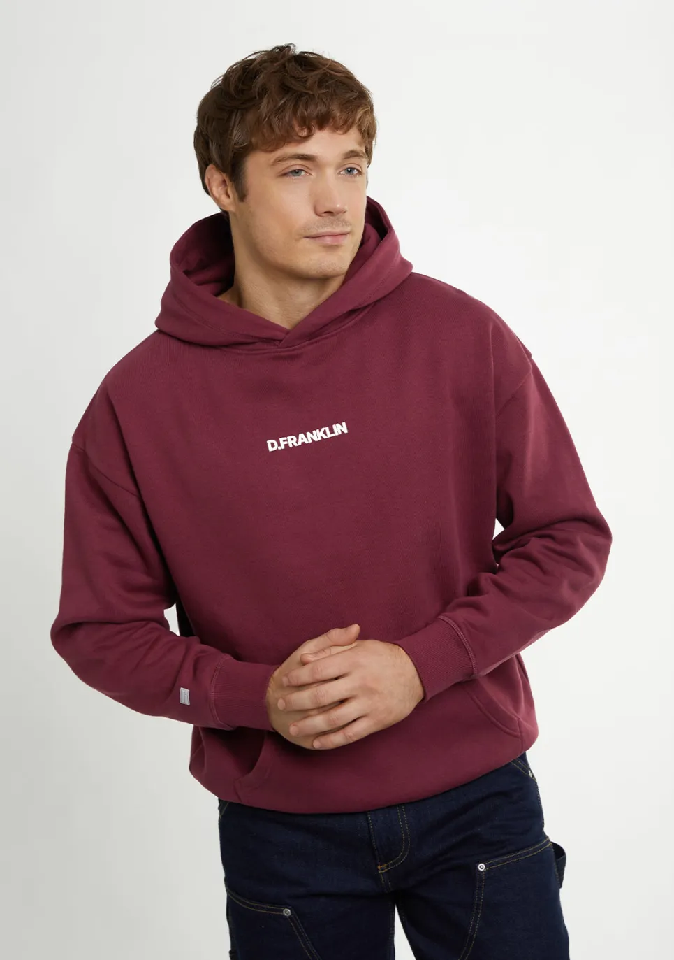 D.Franklin Classic Oversize Hoodie Wine|Damen Sweatshirts|Sweatshirts