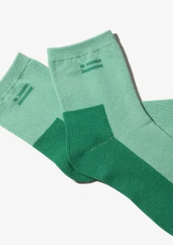 D.Franklin Color Block Socks 2 Pack Sand-Mint|Herren Socken