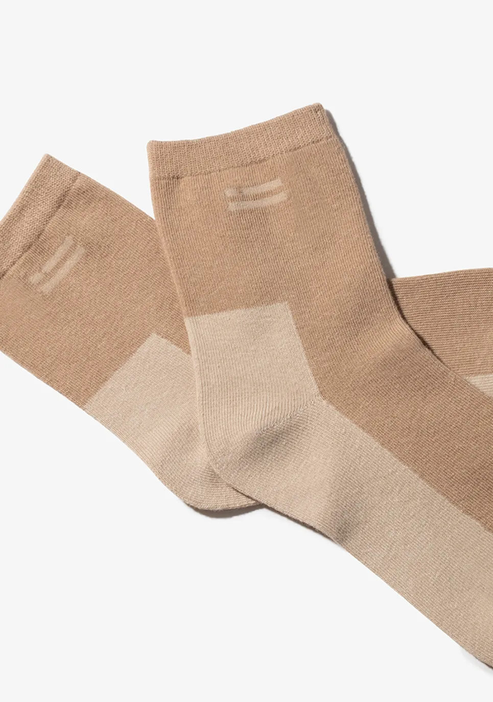 D.Franklin Color Block Socks 2 Pack Sand-Peach|Damen Socken