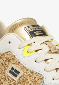 D.Franklin Court Basic Glitter Gold / Multi|Damen Plattform-Sneakers|Sneakers