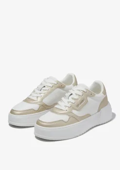 D.Franklin Court Basic Mesh Gold|Damen Plattform-Sneakers|Sneakers