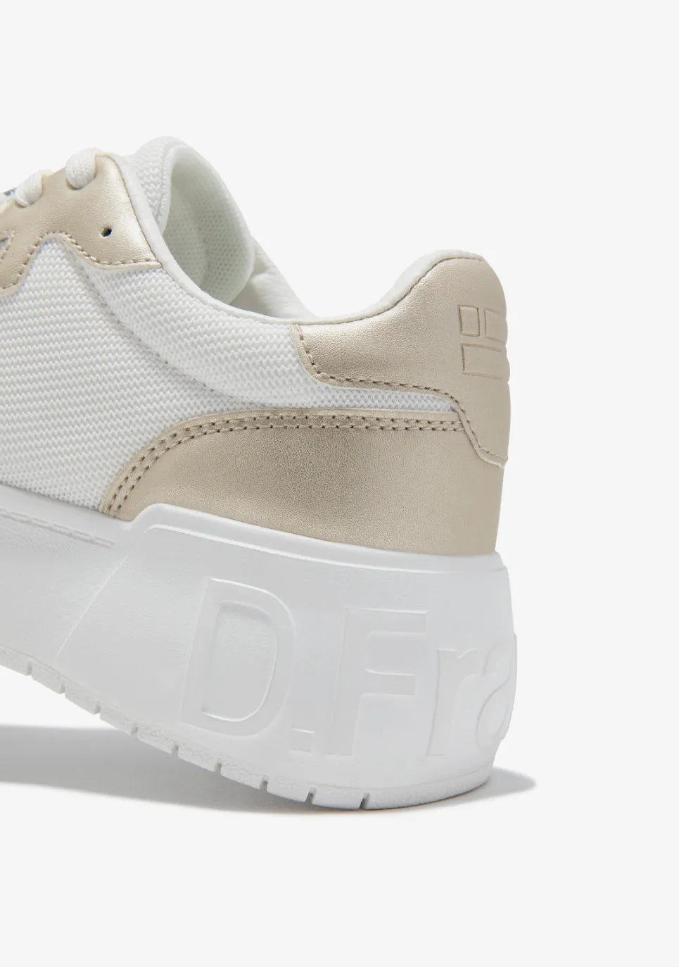 D.Franklin Court Basic Mesh Gold|Damen Plattform-Sneakers|Sneakers