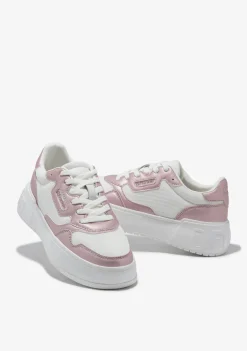 D.Franklin Court Basic Mesh Rose Gold|Damen Plattform-Sneakers|Sneakers