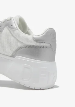 D.Franklin Court Basic Mesh Silver|Damen Plattform-Sneakers|Sneakers