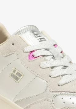 D.Franklin Court Basic Snake Silver|Damen Plattform-Sneakers|Sneakers