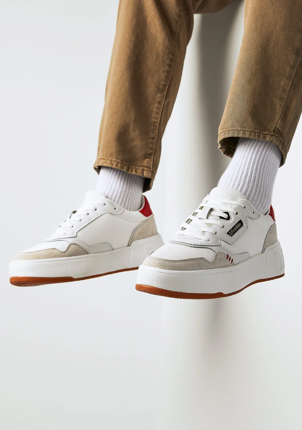 D.Franklin Court Basic Stich Red|Herren Sneakers