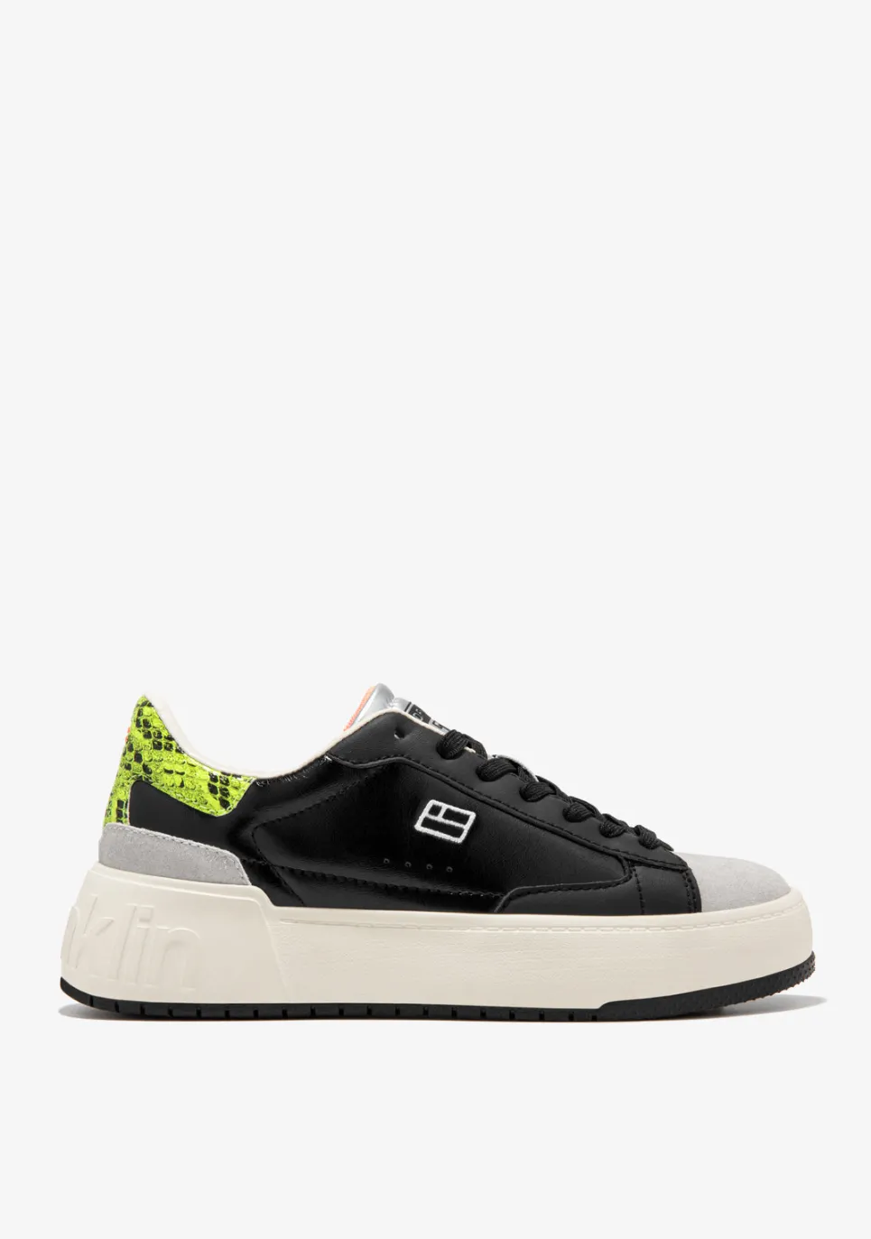 D.Franklin Court Basket Black / Snake|Damen Plattform-Sneakers|Sneakers