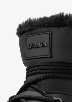 D.Franklin Court Bomb V2 Black|Damen Plattform-Stiefel|Stiefel