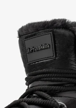 D.Franklin Court Bomb V2 Full Black|Damen Plattform-Stiefel|Stiefel