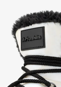 D.Franklin Court Bomb V2 White|Damen Plattform-Stiefel|Stiefel