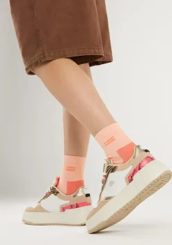 D.Franklin Court Stich Beige / Multi|Damen Plattform-Sneakers|Sneakers