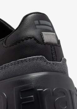 D.Franklin Court Tennis Basic Full Black|Damen Sneakers|Plattform-Sneakers