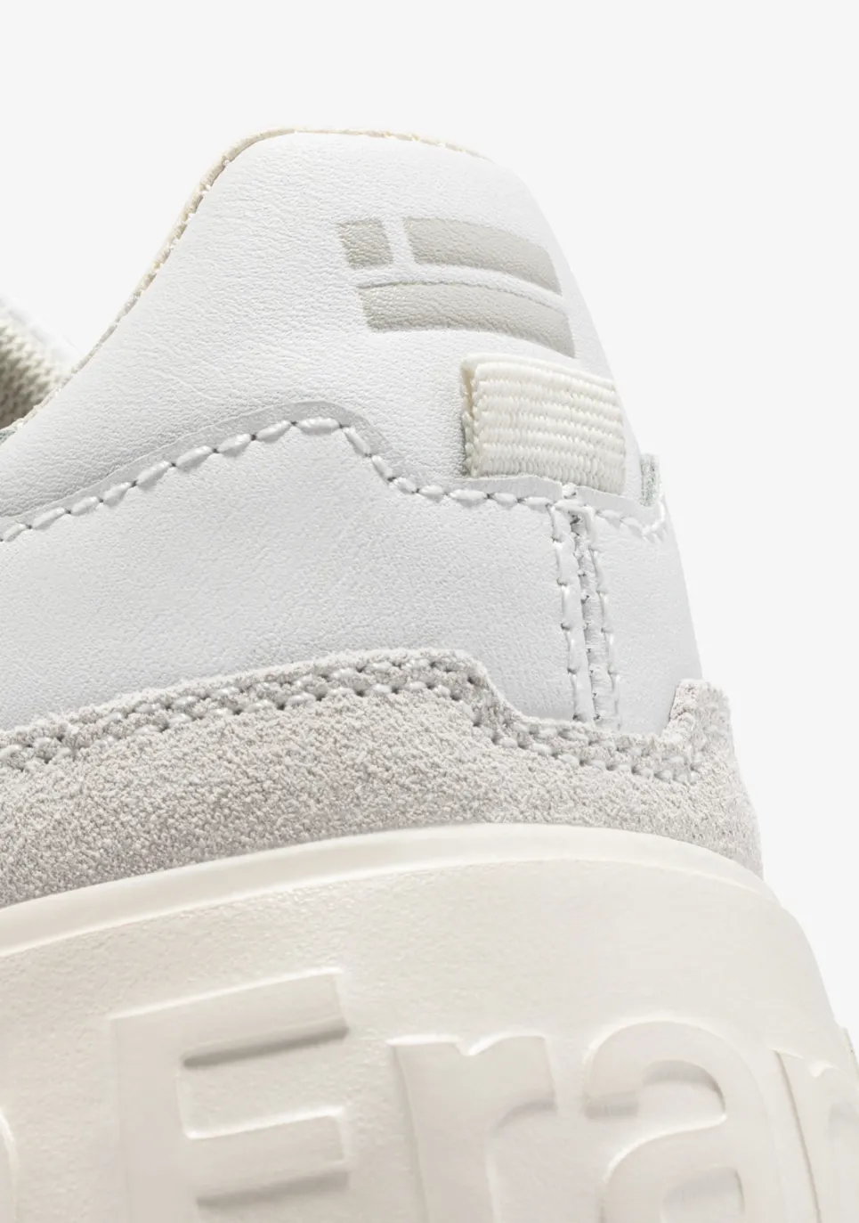D.Franklin Court Tennis Basic Leather White|Damen Sneakers|Plattform-Sneakers