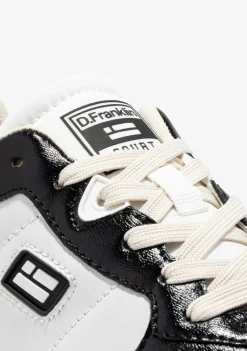 D.Franklin Court Tennis Basic White / Black|Damen Plattform-Sneakers|Sneakers