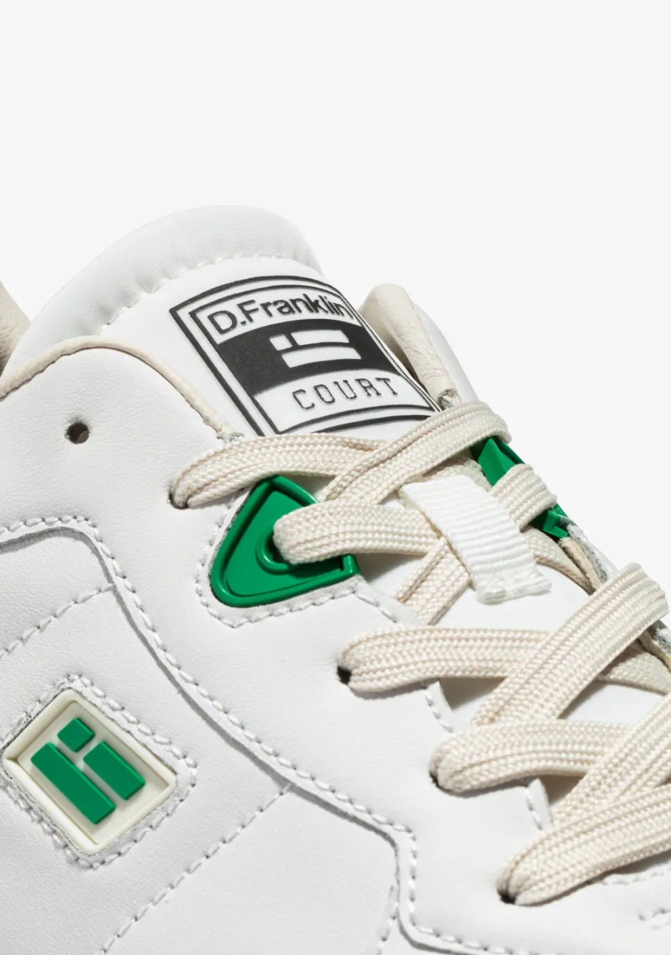 D.Franklin Court Tennis Basic White / Green|Herren Sneakers