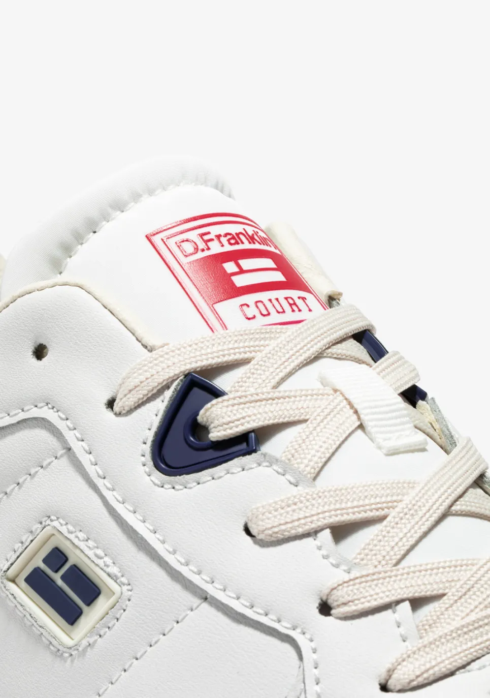D.Franklin Court Tennis Basic White / Blue|Herren Sneakers