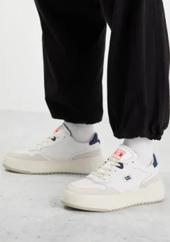 D.Franklin Court Tennis Basic White / Blue|Herren Sneakers