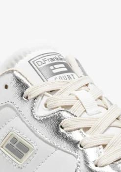 D.Franklin Court Tennis Basic White / Silver|Damen Plattform-Sneakers|Sneakers