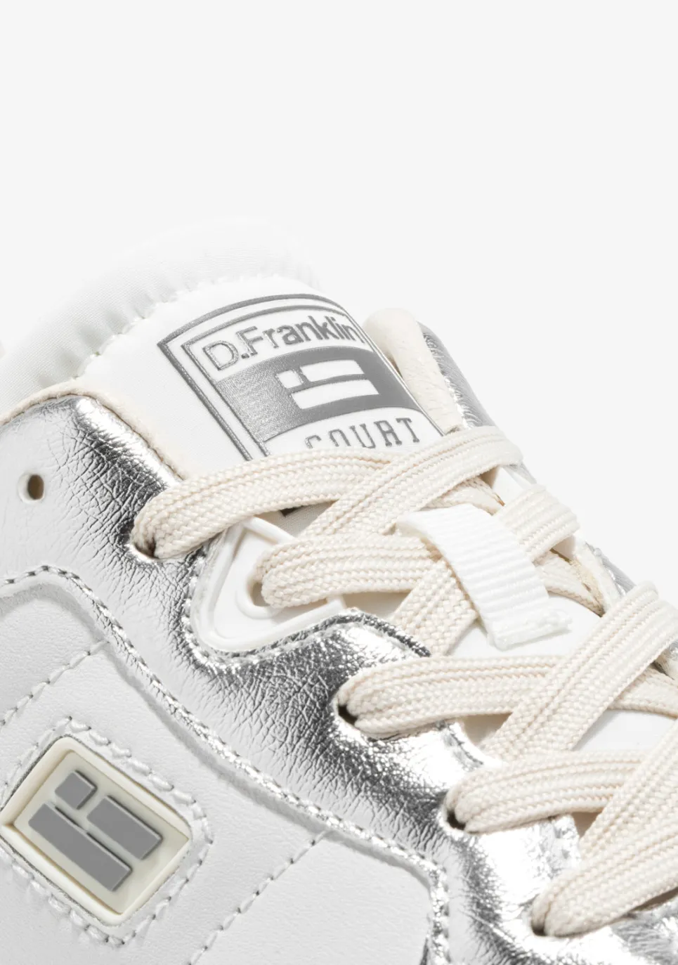 D.Franklin Court Tennis Basic White / Silver|Damen Plattform-Sneakers|Sneakers