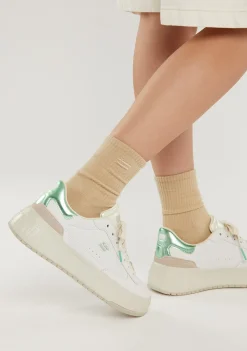 D.Franklin Court Tennis Mint|Damen Plattform-Sneakers|Sneakers