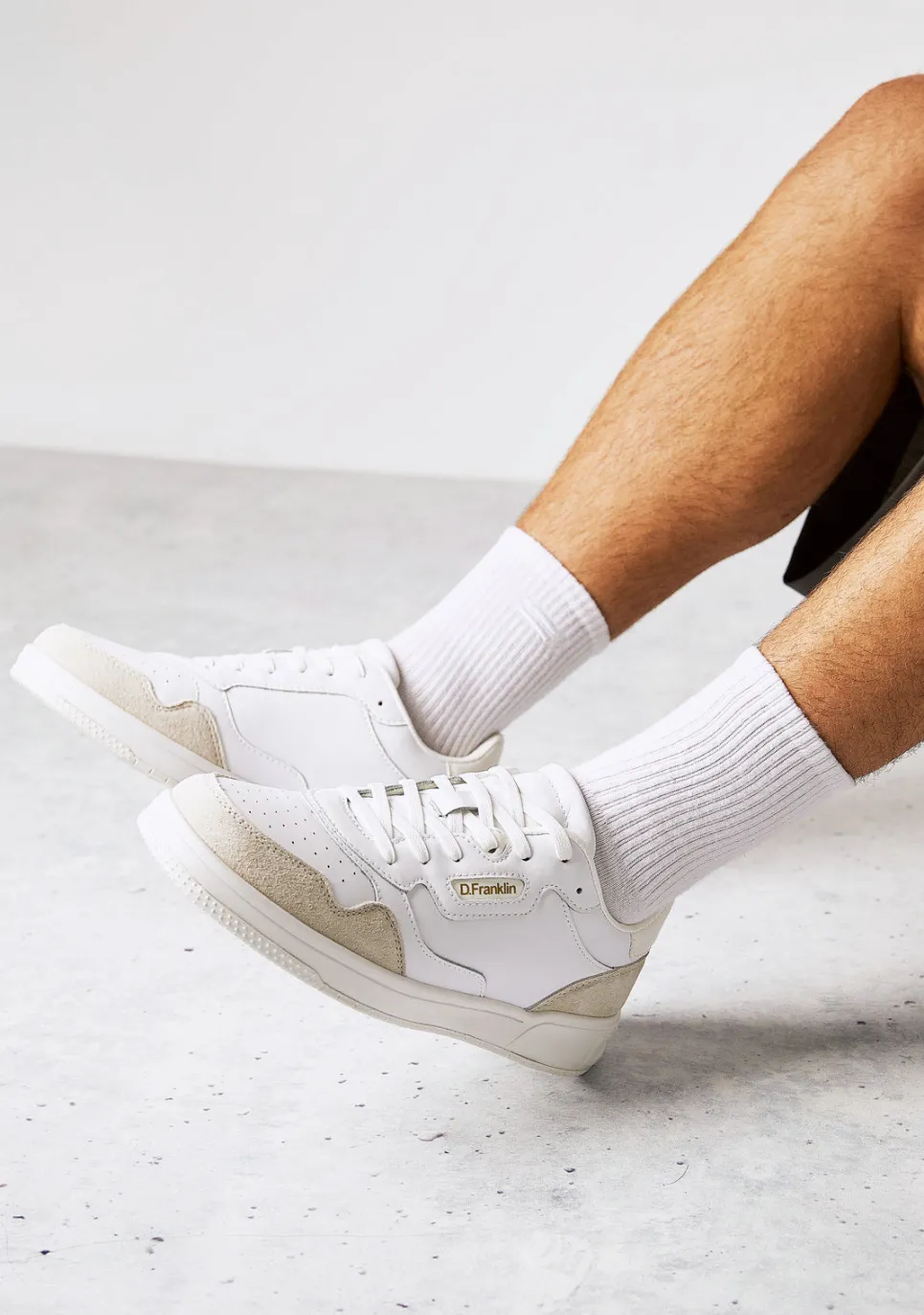D.Franklin Court V2 Basic Leather White / White|Damen Sneakers|Sneakers