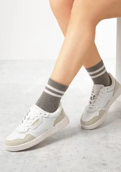 D.Franklin Court V2 Basic Leather White / White|Damen Sneakers|Sneakers