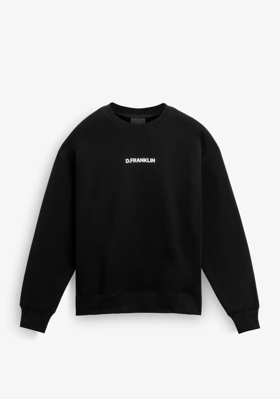 D.Franklin Crewneck Binary Oversize Sweatshirt Black|Damen Sweatshirts|Sweatshirts