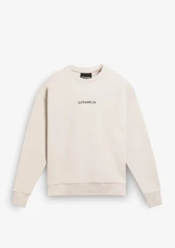 D.Franklin Crewneck Binary Oversize Sweatshirt Grey|Damen Sweatshirts|Sweatshirts